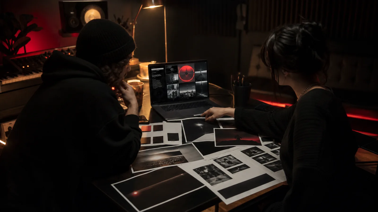 Pantalla con planificación visual y marketing de un lanzamiento musical