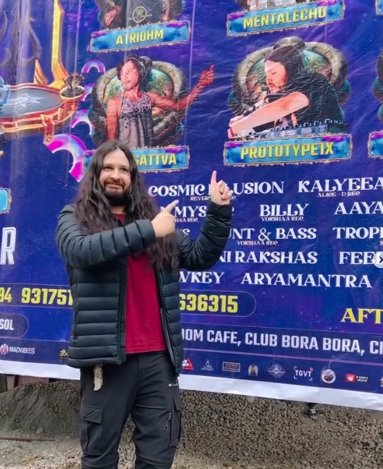 Alejandro Malatesta en un festival internacional de música electrónica