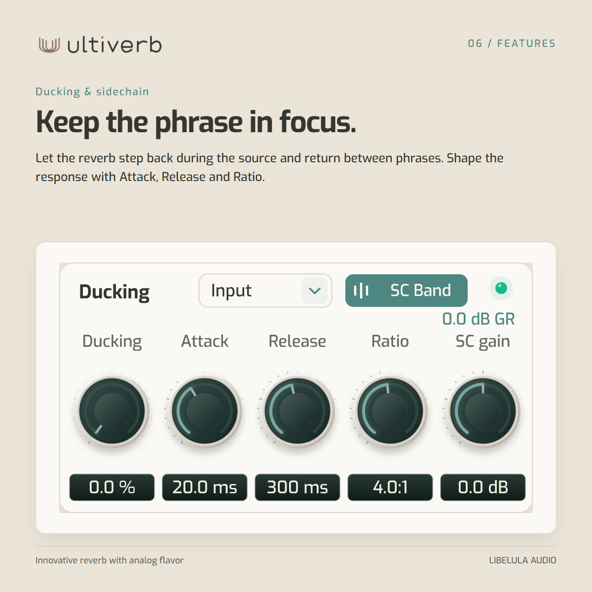 Keep the phrase in focus.